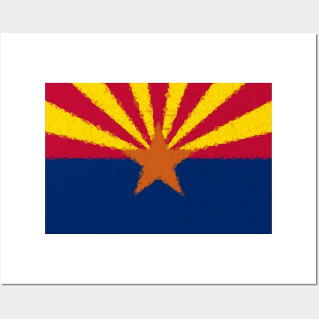 Low Poly Arizona Flag Wall Art by TRIME